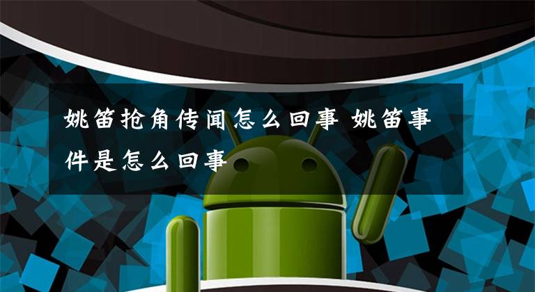 姚笛抢角传闻怎么回事 姚笛事件是怎么回事