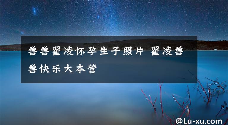 兽兽翟凌怀孕生子照片 翟凌兽兽快乐大本营