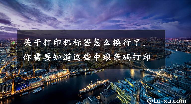 关于打印机标签怎么换行了,你需要知道这些中琅条码打印软件如何实现英文自动换行
