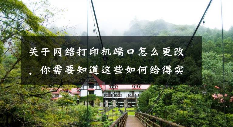 关于网络打印机端口怎么更改，你需要知道这些如何给得实DS-650pro针式打印机网口版分配固定ip地址