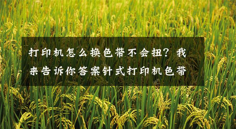 打印机怎么换色带不会扭？我来告诉你答案针式打印机色带安装方法 打印机色带怎么换