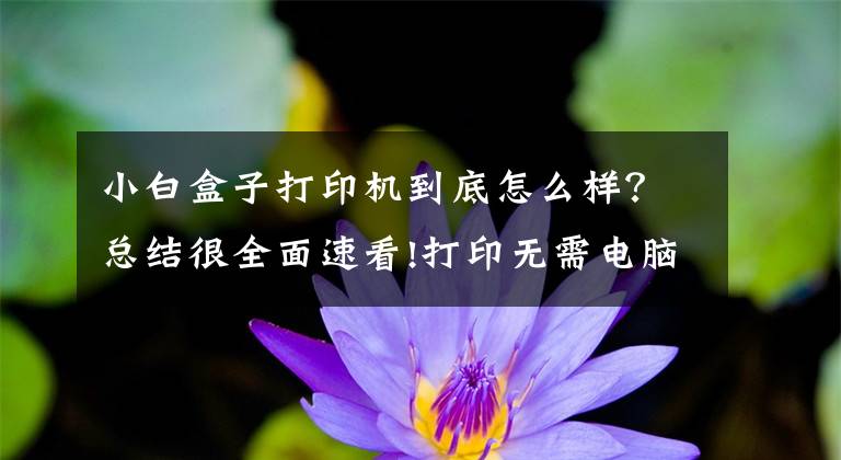 小白盒子打印机到底怎么样？总结很全面速看!打印无需电脑，小白盒子搞定