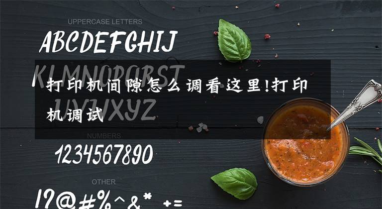 打印机间隙怎么调看这里!打印机调试