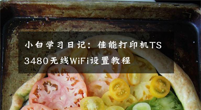 小白学习日记：佳能打印机TS3480无线WiFi设置教程