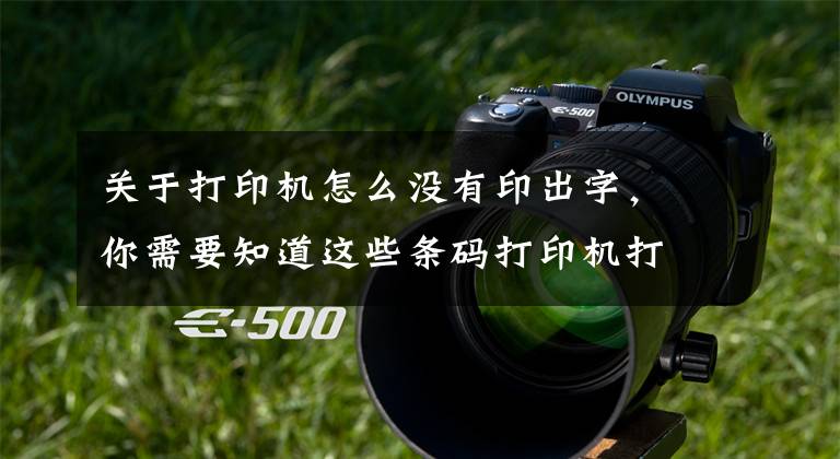 关于打印机怎么没有印出字，你需要知道这些条码打印机打印空白是什么原因？