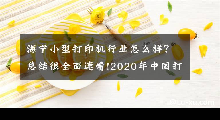 海宁小型打印机行业怎么样？总结很全面速看!2020年中国打印机行业深度调研及投资前景预测