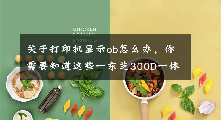 关于打印机显示ob怎么办，你需要知道这些一东芝300D一体机，很奇葩的代码