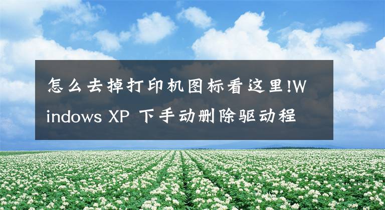 怎么去掉打印机图标看这里!Windows XP 下手动删除驱动程序的方法