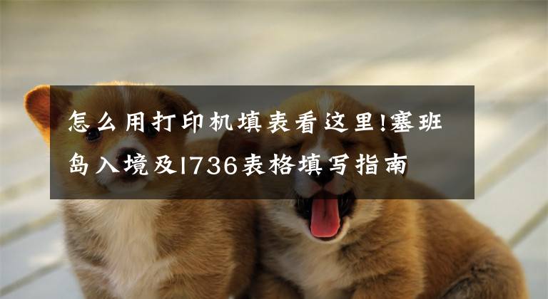 怎么用打印机填表看这里!塞班岛入境及I736表格填写指南