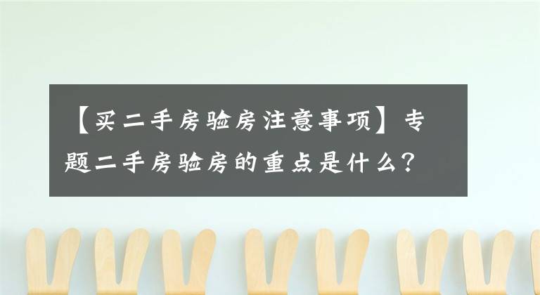 【买二手房验房注意事项】专题二手房验房的重点是什么?这些问题注意过吗