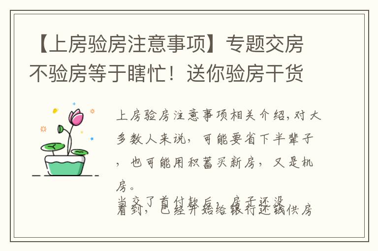 【上房验房注意事项】专题交房不验房等于瞎忙！送你验房干货，有问题马上让开发商整改