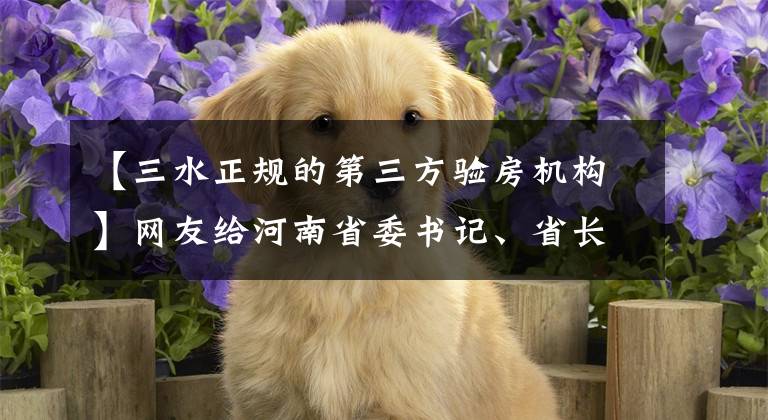 【三水正规的第三方验房机构】网友给河南省委书记、省长留言,得到了这样的回复