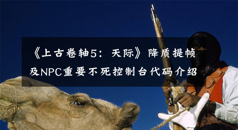 《上古卷轴5:天际》降质提帧及NPC重要不死控制台代码介绍 上古卷轴5天际控制方块的代码