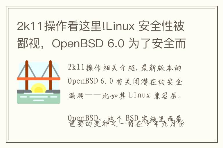 2k11操作看这里!Linux 安全性被鄙视,OpenBSD 6.0 为了安全而抛弃了 Linux 兼容层