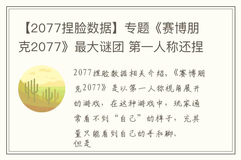 【2077捏脸数据】专题《赛博朋克2077》最大谜团 第一人称还捏脸干什么?