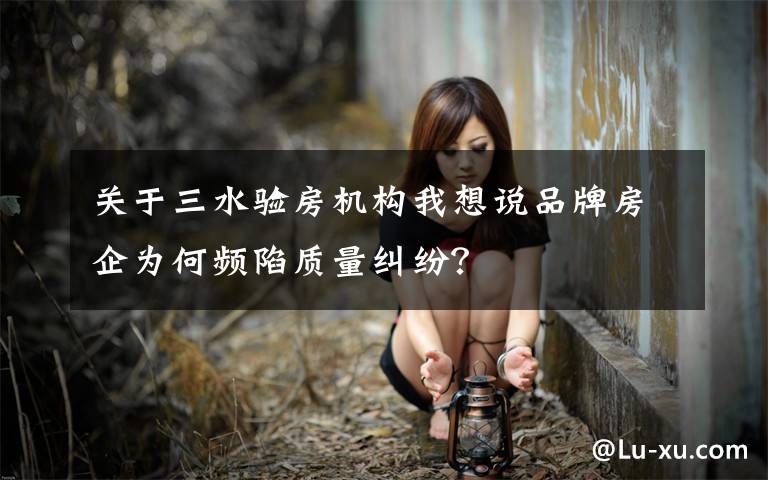 关于三水验房机构我想说品牌房企为何频陷质量纠纷?