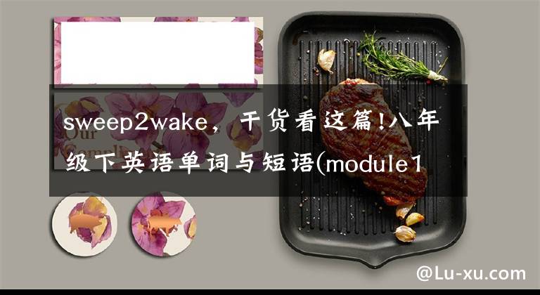 sweep2wake，干货看这篇!八年级下英语单词与短语(module1-module1０)中考复习用