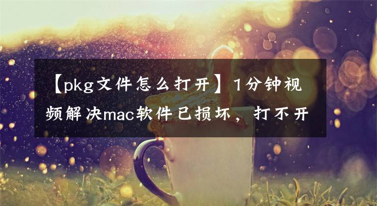 【pkg文件怎么打开】1分钟视频解决mac软件已损坏，打不开，来自身份不明的开发者问题
