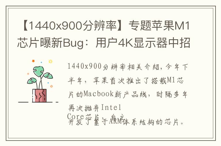 【1440x900分辨率】专题苹果M1芯片曝新Bug:用户4K显示器中招,系统兼容性有问题