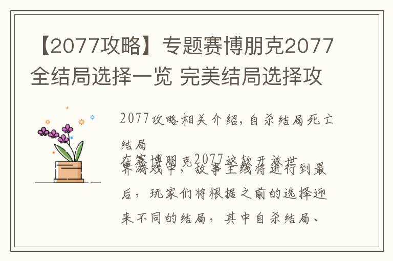 【2077攻略】专题赛博朋克2077全结局选择一览 完美结局选择攻略