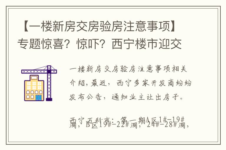 【一楼新房交房验房注意事项】专题惊喜?惊吓?西宁楼市迎交房潮 业主如何验房收房?