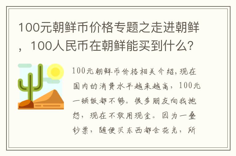 100元朝鲜币价格专题之走进朝鲜,100人民币在朝鲜能买到什么?