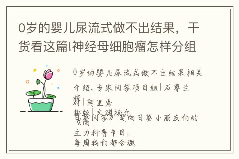 0岁的婴儿尿流式做不出结果,干货看这篇!神经母细胞瘤怎样分组?什么情况下需要移植?闫杰主任告诉你答案 | 向日葵问答