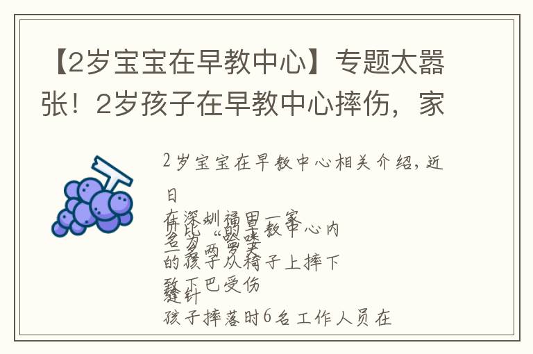 【2岁宝宝在早教中心】专题太嚣张!2岁孩子在早教中心摔伤,家长遭威胁:若联系媒体,先行拘留