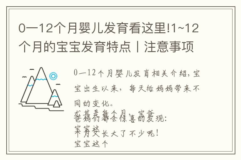 0一12个月婴儿发育看这里!1~12个月的宝宝发育特点丨注意事项丨早教玩具推荐