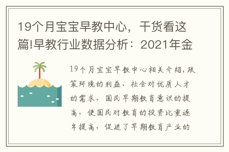 19个月宝宝早教中心,干货看这篇!早教行业数据分析:2021年金宝贝一线城市教学中心占比为19%