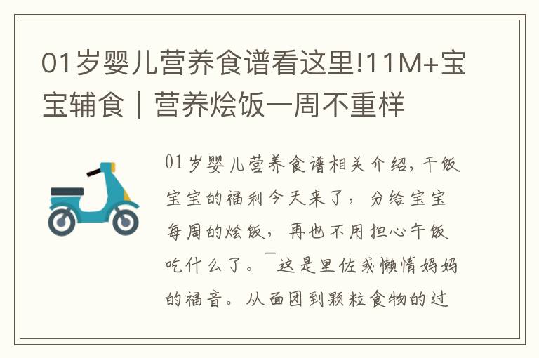 01岁婴儿营养食谱看这里!11M+宝宝辅食｜营养烩饭一周不重样