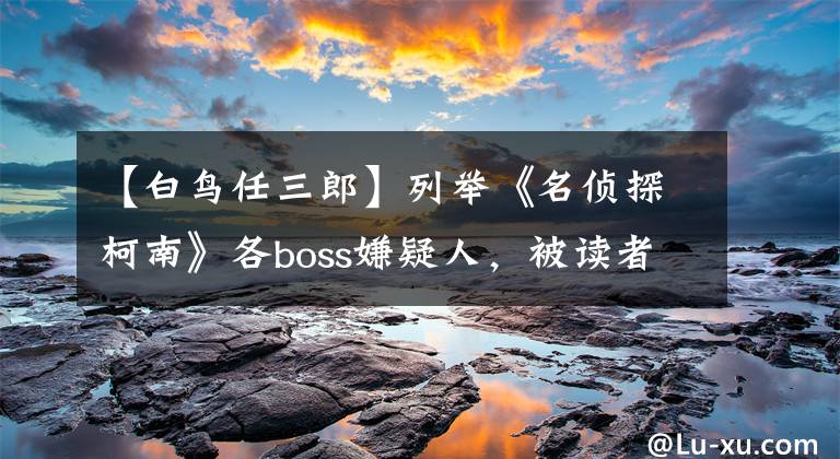 【白鸟任三郎】列举《名侦探柯南》各boss嫌疑人,被读者怀疑的人物。