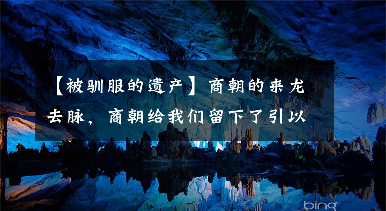 【被驯服的遗产】商朝的来龙去脉，商朝给我们留下了引以为豪的历史遗产，光辉灿烂