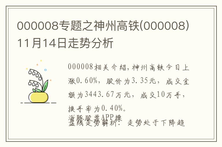 000008专题之神州高铁(000008)11月14日走势分析