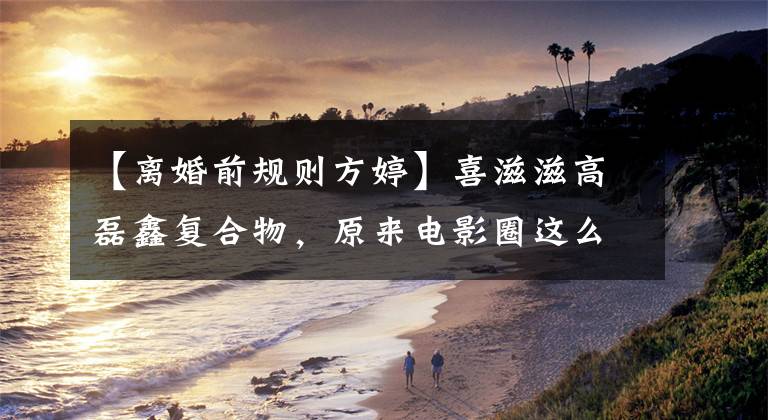 【离婚前规则方婷】喜滋滋高磊鑫复合物,原来电影圈这么多复合物,感叹原来很合适啊。