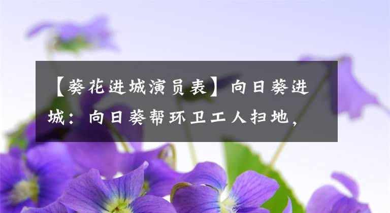 【葵花进城演员表】向日葵进城：向日葵帮环卫工人扫地，怎么大姐是富家，开豪车修路？