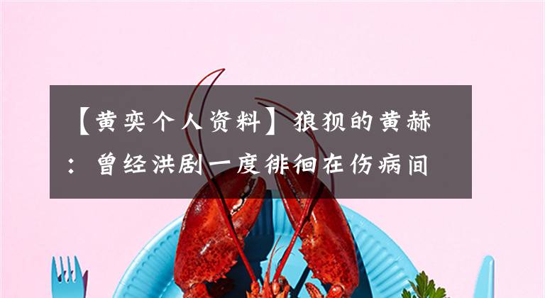 【黄奕个人资料】狼狈的黄赫:曾经洪剧一度徘徊在伤病间,闪婚被两位前夫的手撕了下来。