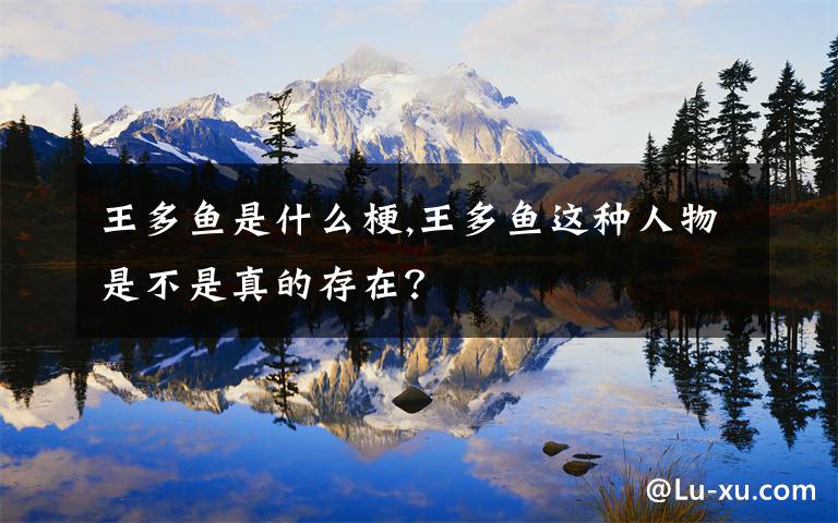 王多鱼是什么梗,王多鱼这种人物是不是真的存在？