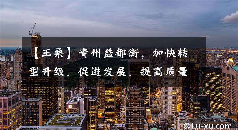 【王桑】青州益都街,加快转型升级,促进发展,提高质量和效率。