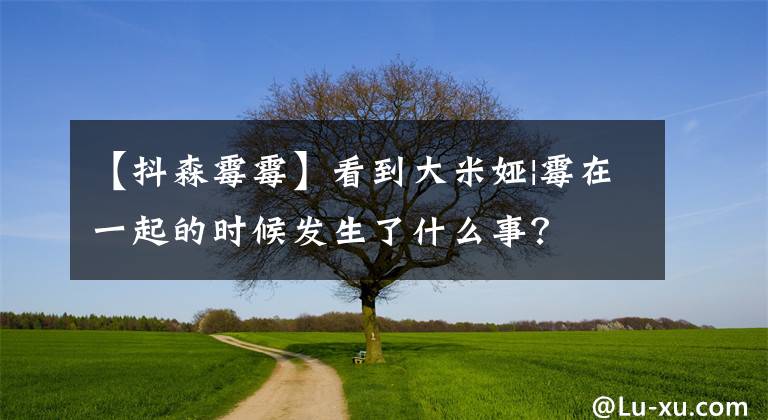 【抖森霉霉】看到大米娅|霉在一起的时候发生了什么事?