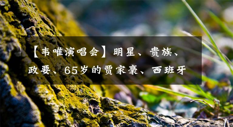 【韦唯演唱会】明星、贵族、政要、65岁的贾家豪、西班牙最出嫁的女人