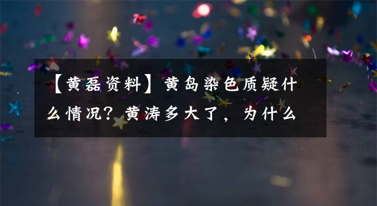 【黄磊资料】黄岛染色质疑什么情况?黄涛多大了,为什么染发?