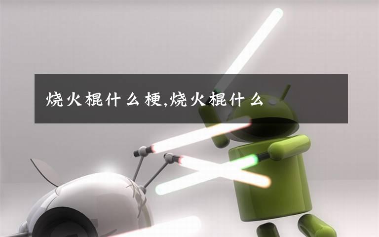 烧火棍什么梗,烧火棍什么