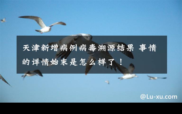 天津新增病例病毒溯源结果 事情的详情始末是怎么样了!