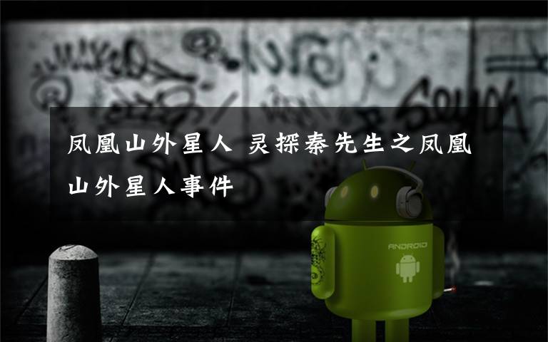 凤凰山外星人 灵探秦先生之凤凰山外星人事件