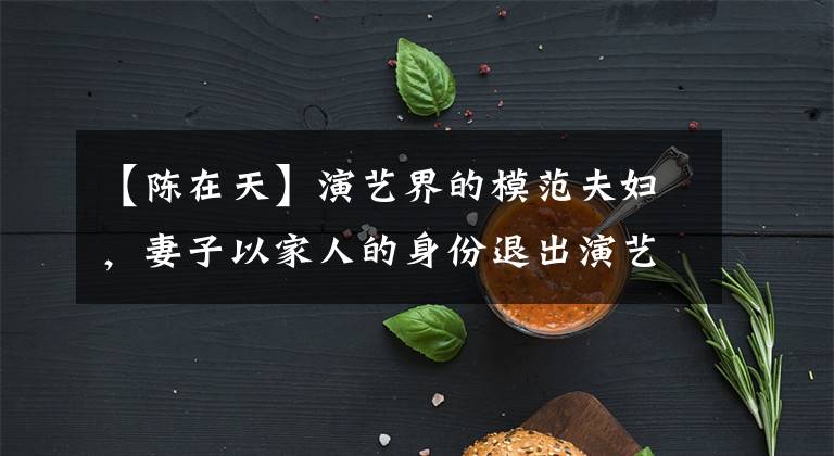 【陈在天】演艺界的模范夫妇,妻子以家人的身份退出演艺圈后,丈夫一直火到现在