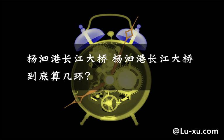 杨泗港长江大桥 杨泗港长江大桥到底算几环?