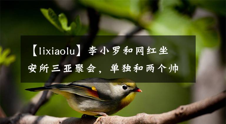 【lixiaolu】李小罗和网红坐安所三亚聚会，单独和两个帅哥开心地一起笑的样子很美。