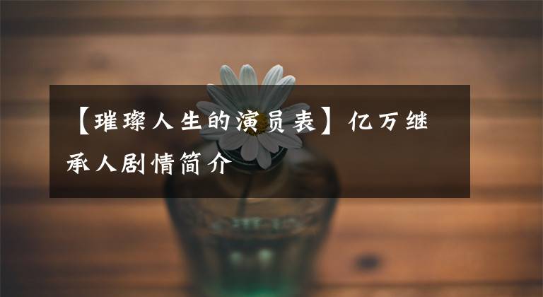 【璀璨人生的演员表】亿万继承人剧情简介