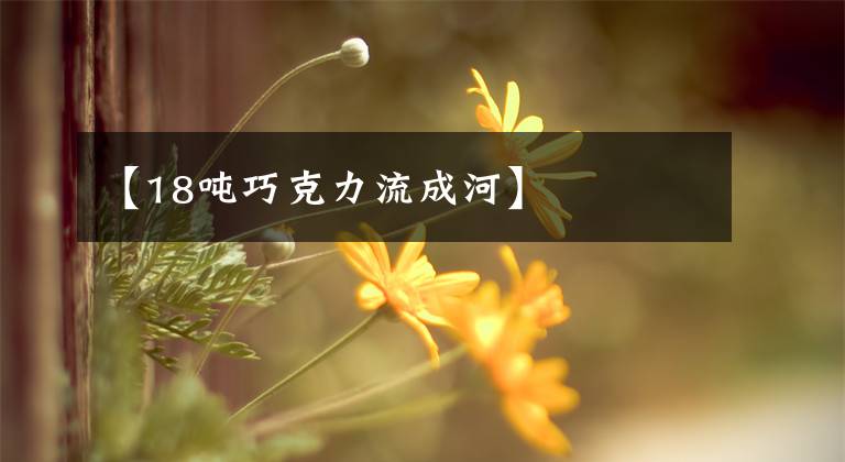 【18吨巧克力流成河】